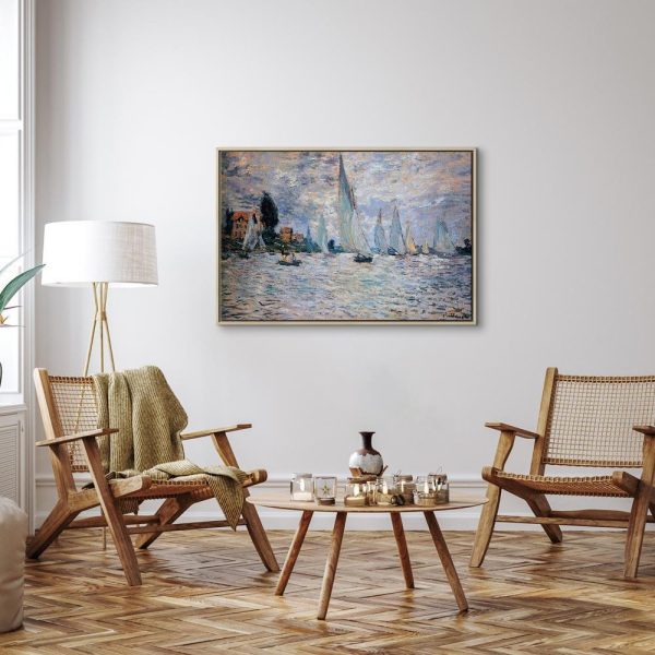 Tableau - Claude Monet - Sailboats, Regatta in Argenteuil