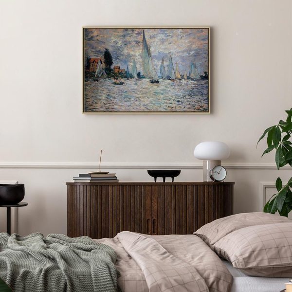 Tableau - Claude Monet - Sailboats, Regatta in Argenteuil