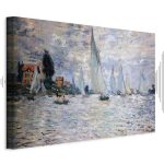 Tableau - Claude Monet - Sailboats, Regatta in Argenteuil