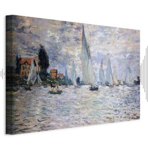 Tableau - Claude Monet - Sailboats, Regatta in Argenteuil