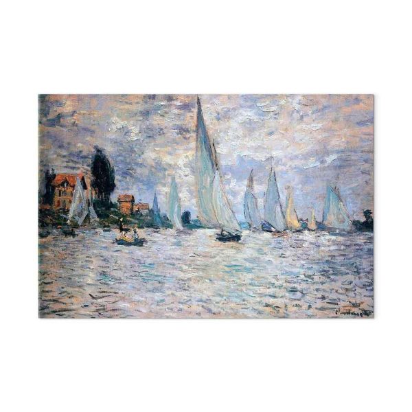Tableau - Claude Monet - Sailboats, Regatta in Argenteuil