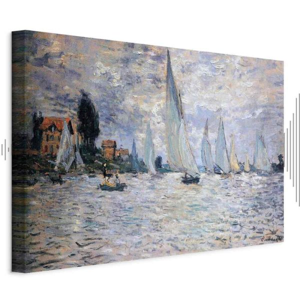 Tableau - Claude Monet - Sailboats, Regatta in Argenteuil Tableau - Claude Monet - Sailboats, Regatta in Argenteuil