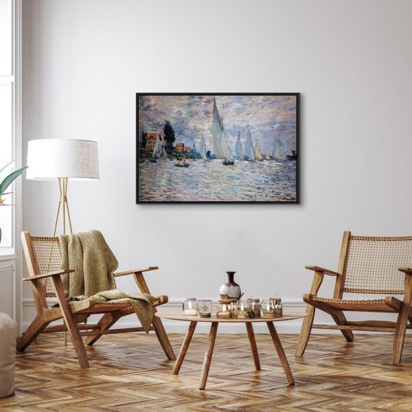 Tableau - Claude Monet - Sailboats, Regatta in Argenteuil