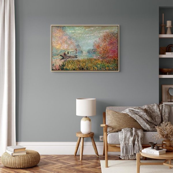 Tableau - Claude Monet – Boat on the Seine