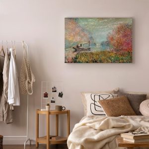 Tableau - Claude Monet – Boat on the Seine