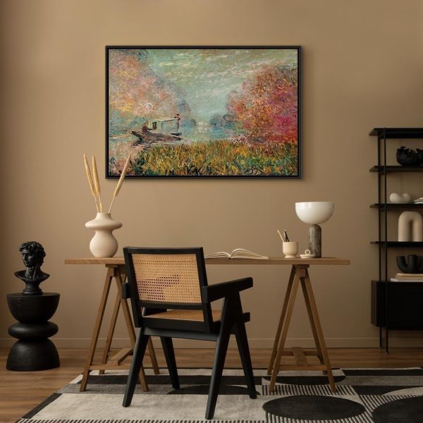 Tableau - Claude Monet – Boat on the Seine