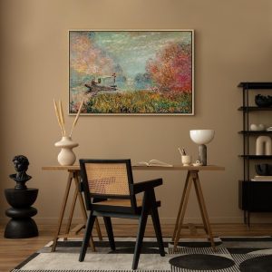 Tableau - Claude Monet – Boat on the Seine