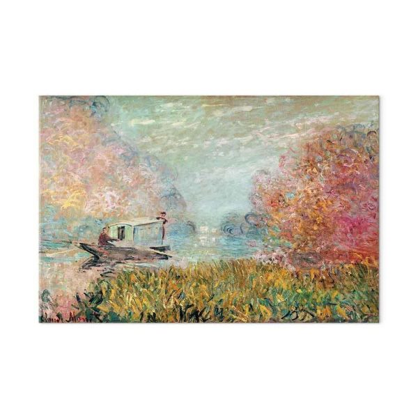 Tableau - Claude Monet – Boat on the Seine