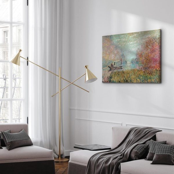 Tableau - Claude Monet – Boat on the Seine