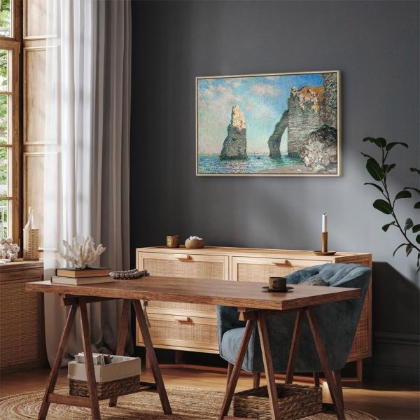 Tableau - Claude Monet – Cliffs at Étretat