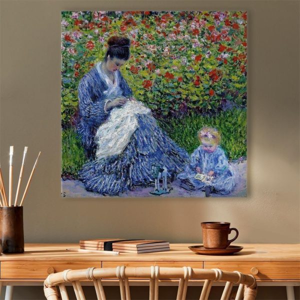 Tableau - Claude Monet – Madame Monet and Her Son