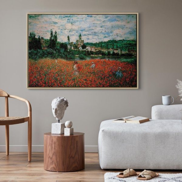 Tableau - Claude Monet – Poppy Field near Vétheuil