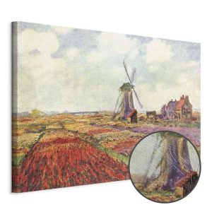 Tableau - Claude Monet – Tulip Fields with Windmill