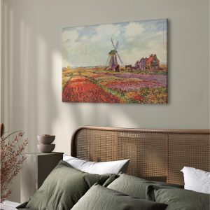 Tableau - Claude Monet – Tulip Fields with Windmill