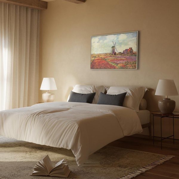 Tableau - Claude Monet – Tulip Fields with Windmill