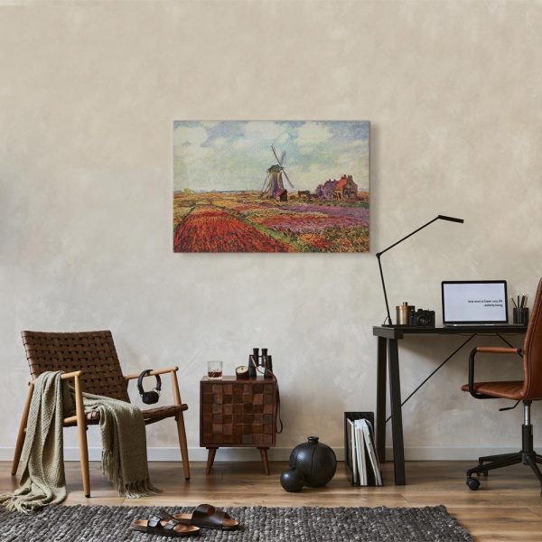 Tableau - Claude Monet – Tulip Fields with Windmill