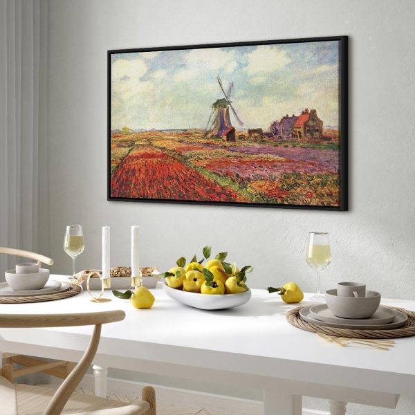 Tableau - Claude Monet – Tulip Fields with Windmill
