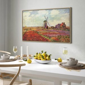Tableau - Claude Monet – Tulip Fields with Windmill