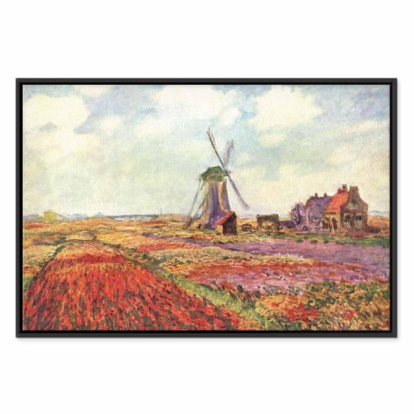 Tableau - Claude Monet – Tulip Fields with Windmill