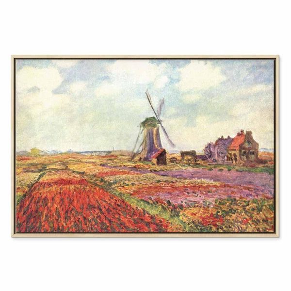 Tableau - Claude Monet – Tulip Fields with Windmill