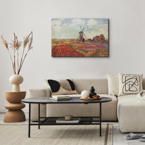 Tableau - Claude Monet – Tulip Fields with Windmill