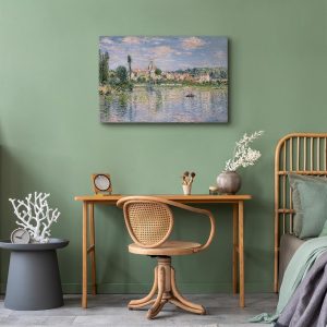 Tableau - Claude Monet – Vue de Vétheuil, Summer