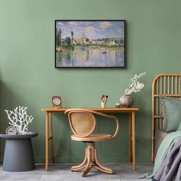 Tableau - Claude Monet – Vue de Vétheuil, Summer