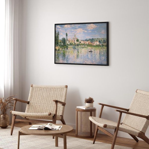 Tableau - Claude Monet – Vue de Vétheuil, Summer