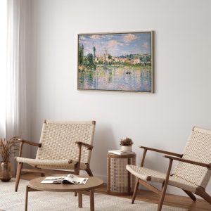Tableau - Claude Monet – Vue de Vétheuil, Summer