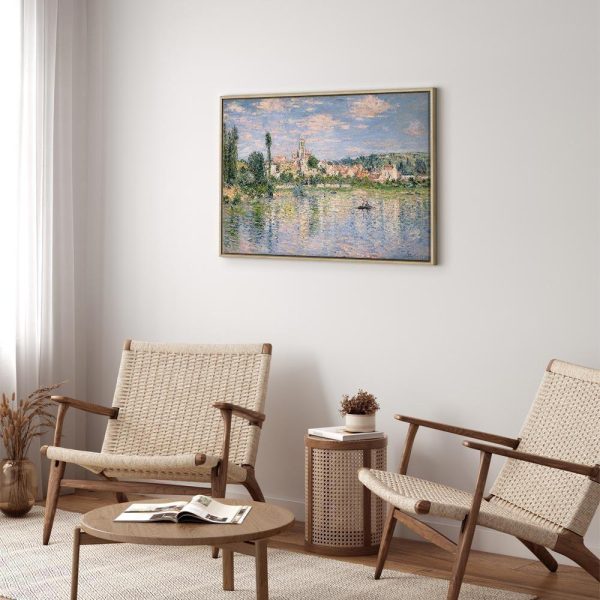 Tableau - Claude Monet – Vue de Vétheuil, Summer