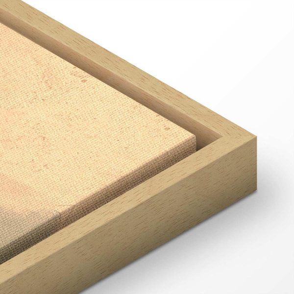 Tableau - Colorful shapes – worn-out figures in lime wash technique