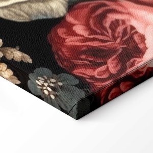 Tableau - Colourful flowers on a black background