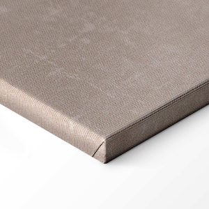 Tableau - Crane dance – bright silhouettes of birds against a warm grey background with texture