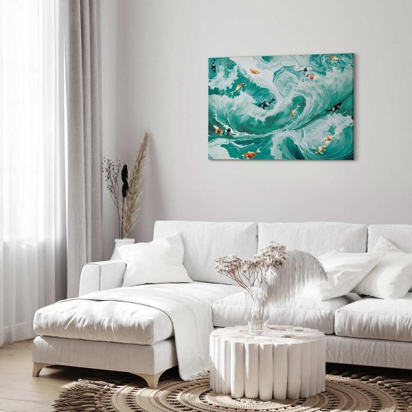 Tableau - Fish and waves