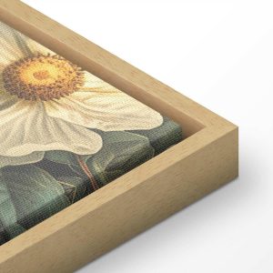 Tableau - Flowers, birds and butterflies – vintage-style illustration