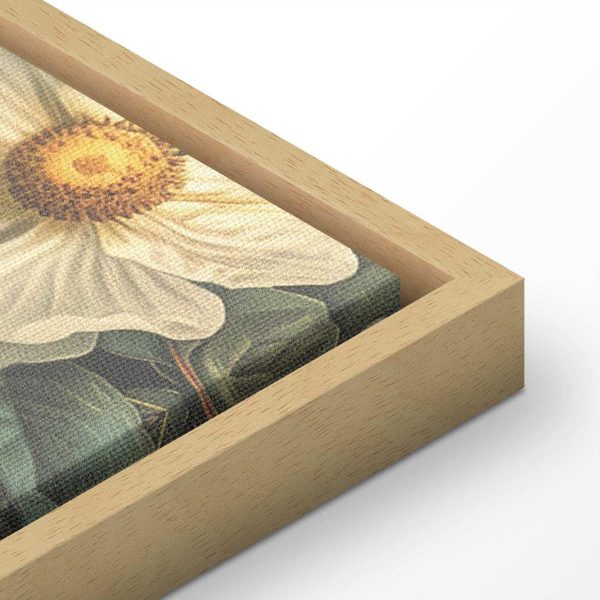 Tableau - Flowers, birds and butterflies – vintage-style illustration