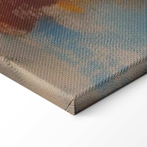 Tableau - Flowery bench - impressionist painting full of flowers