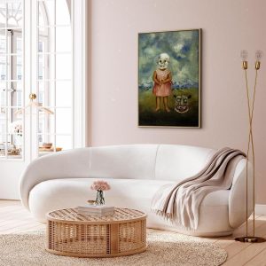 Tableau - Frida Kahlo – Girl with Death Mask (She Plays Alone)