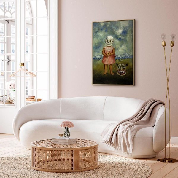 Tableau - Frida Kahlo – Girl with Death Mask (She Plays Alone)