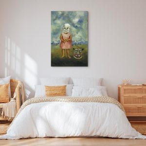 Tableau - Frida Kahlo – Girl with Death Mask (She Plays Alone)