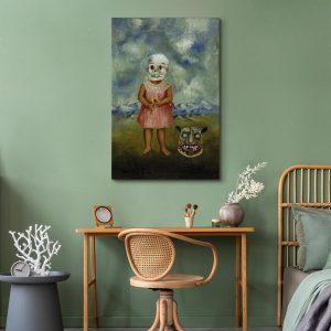 Tableau - Frida Kahlo – Girl with Death Mask (She Plays Alone)