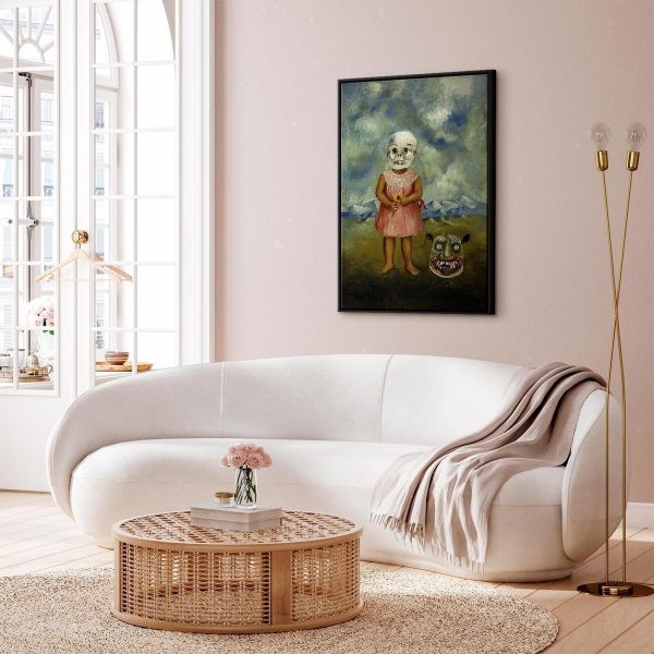 Tableau - Frida Kahlo – Girl with Death Mask (She Plays Alone)