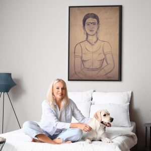 Tableau - Frida Kahlo – Self-Portrait, 1929 (charcoal drawing)