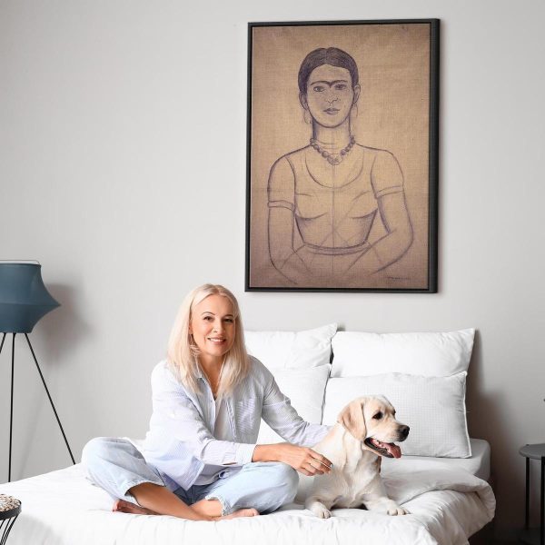 Tableau - Frida Kahlo – Self-Portrait, 1929 (charcoal drawing)