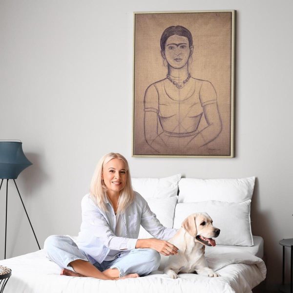 Tableau - Frida Kahlo – Self-Portrait, 1929 (charcoal drawing)