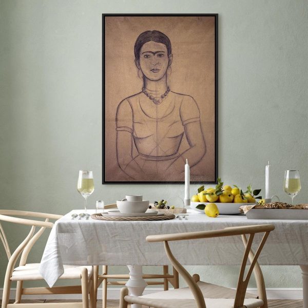 Tableau - Frida Kahlo – Self-Portrait, 1929 (charcoal drawing)