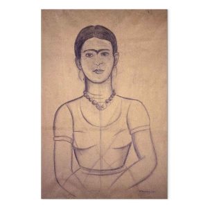 Tableau - Frida Kahlo – Self-Portrait, 1929 (charcoal drawing)