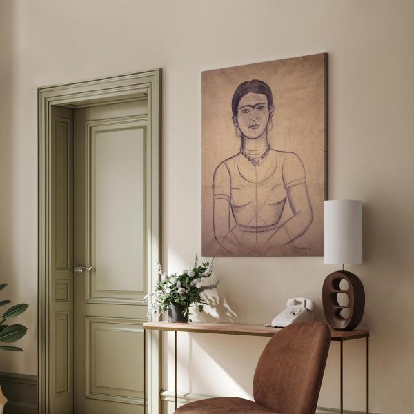 Tableau - Frida Kahlo – Self-Portrait, 1929 (charcoal drawing)