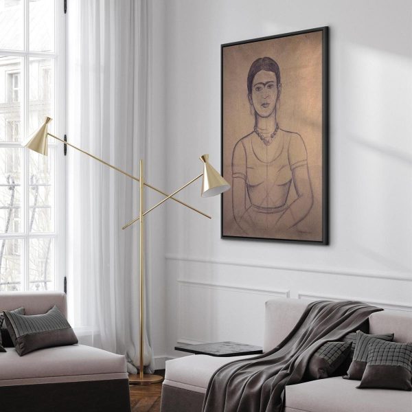 Tableau - Frida Kahlo – Self-Portrait, 1929 (charcoal drawing)