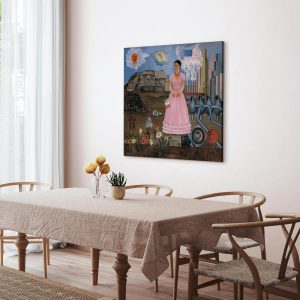 Tableau - Frida Kahlo – Self-Portrait on the Borderline Between Mexico and the United States